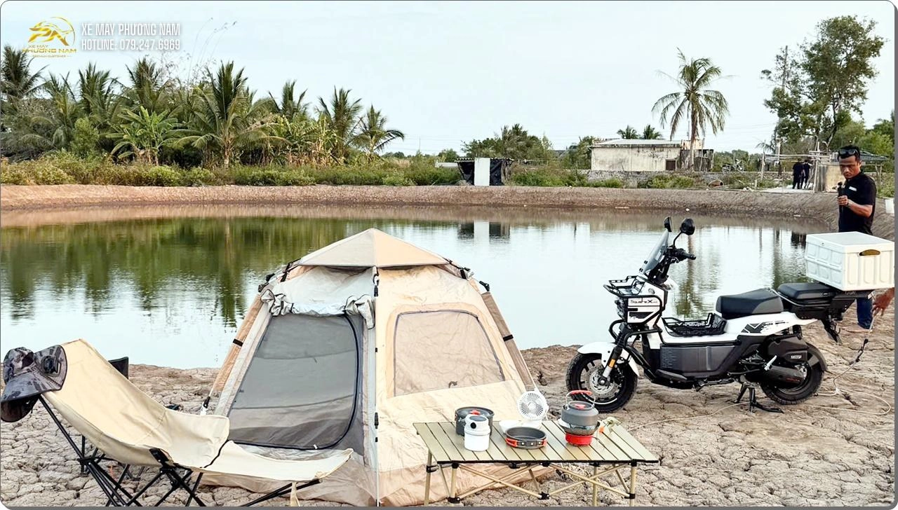 Honda Square X125 – Camping tại Năm Căn, Cà Mau: Mò cua, bắt cá quá vui