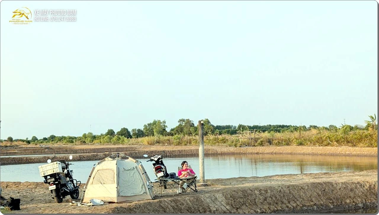 Honda Square X125 – Camping tại Năm Căn, Cà Mau: Mò cua, bắt cá quá vui