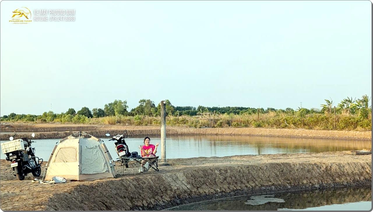 Honda Square X125 – Camping tại Năm Căn, Cà Mau: Mò cua, bắt cá quá vui