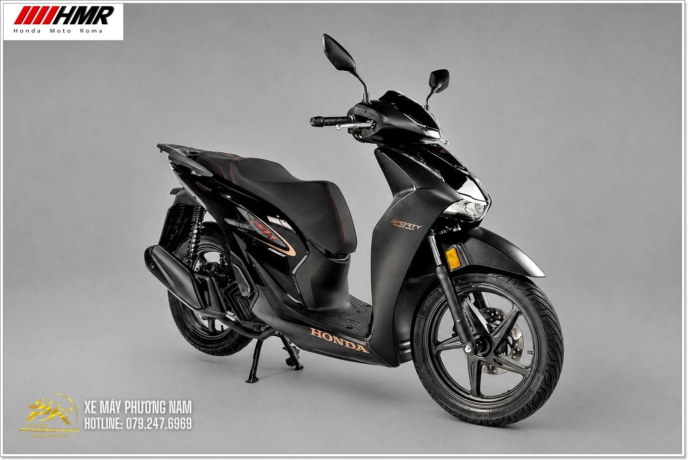 HONDA SH150i Ý Sporty Black (màu đen)