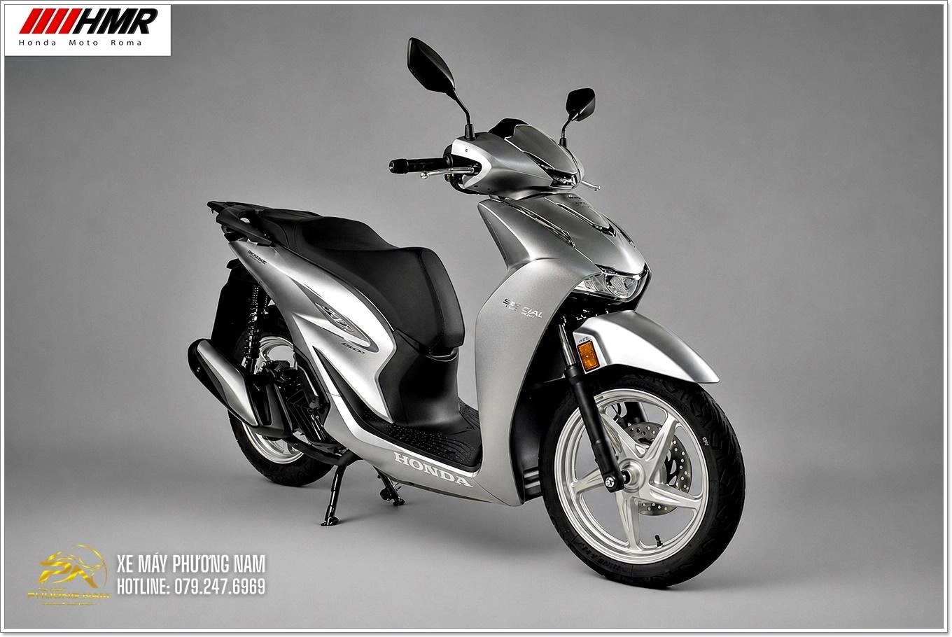 Honda SH150i Ý Special Silver (màu bạc)