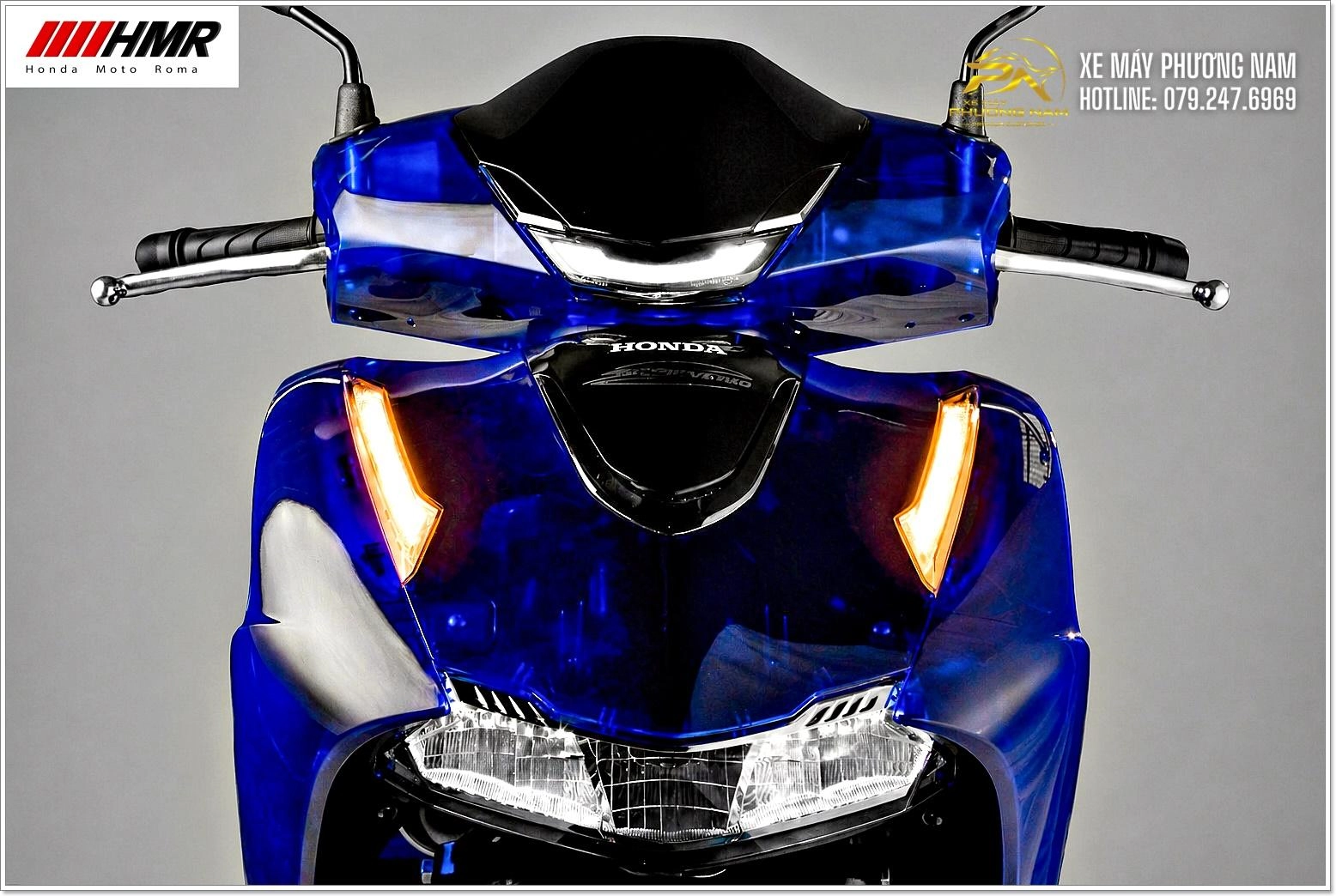 Ý nghĩa quyền lực trên Honda SH Vetro 150i Xanh Sapphire 2026 tại Xe Máy Phương Nam Cà Mau