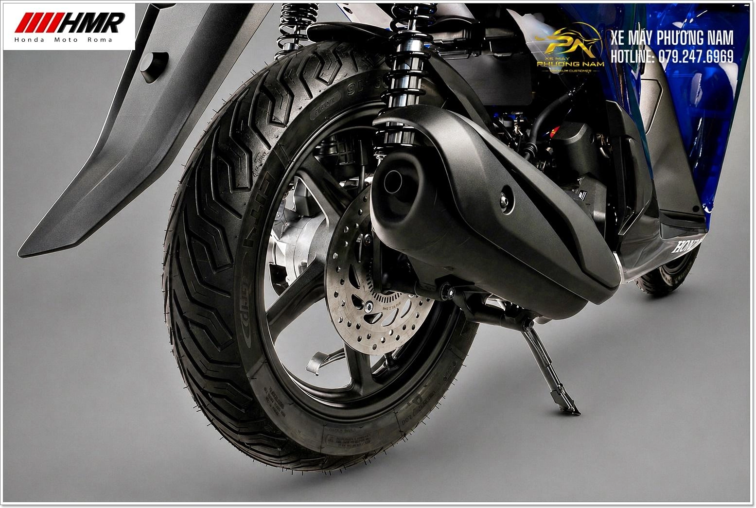 Ý nghĩa quyền lực trên Honda SH Vetro 150i Xanh Sapphire 2026 tại Xe Máy Phương Nam Cà Mau