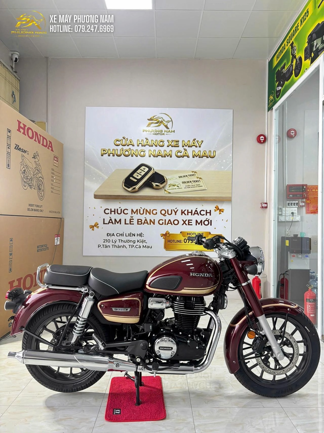 Honda CB350C Special Edition đã có mặt tại Xe Máy Phương Nam Cà Mau