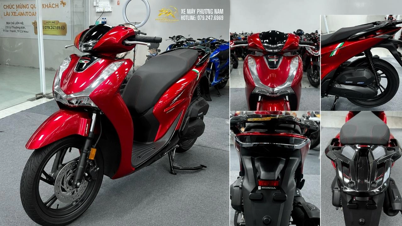 Honda SH Ý 150i màu đỏ Rosa – Sắc màu quyến rũ dành cho người yêu vẻ đẹp khác biệt