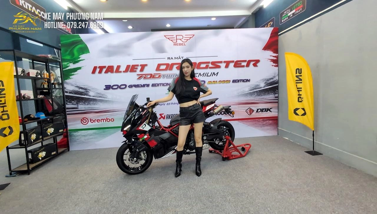 Xe Máy Phương Nam Cà Mau chính thức nhận đặt hàng Italjet Dragster 700 Twin Premium Edition – tuyệt tác cơ khí ý chỉ 25 chiếc dành cho Việt Nam năm 2026