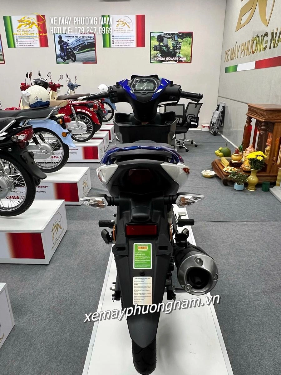 Yamaha 135LC 5MRO trắng xanh chính thức có mặt tại Xe Máy Phương Nam Cà Mau
