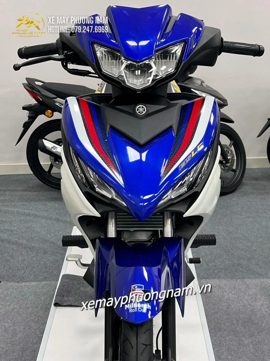 Yamaha 135LC 5MRO trắng xanh chính thức có mặt tại Xe Máy Phương Nam Cà Mau