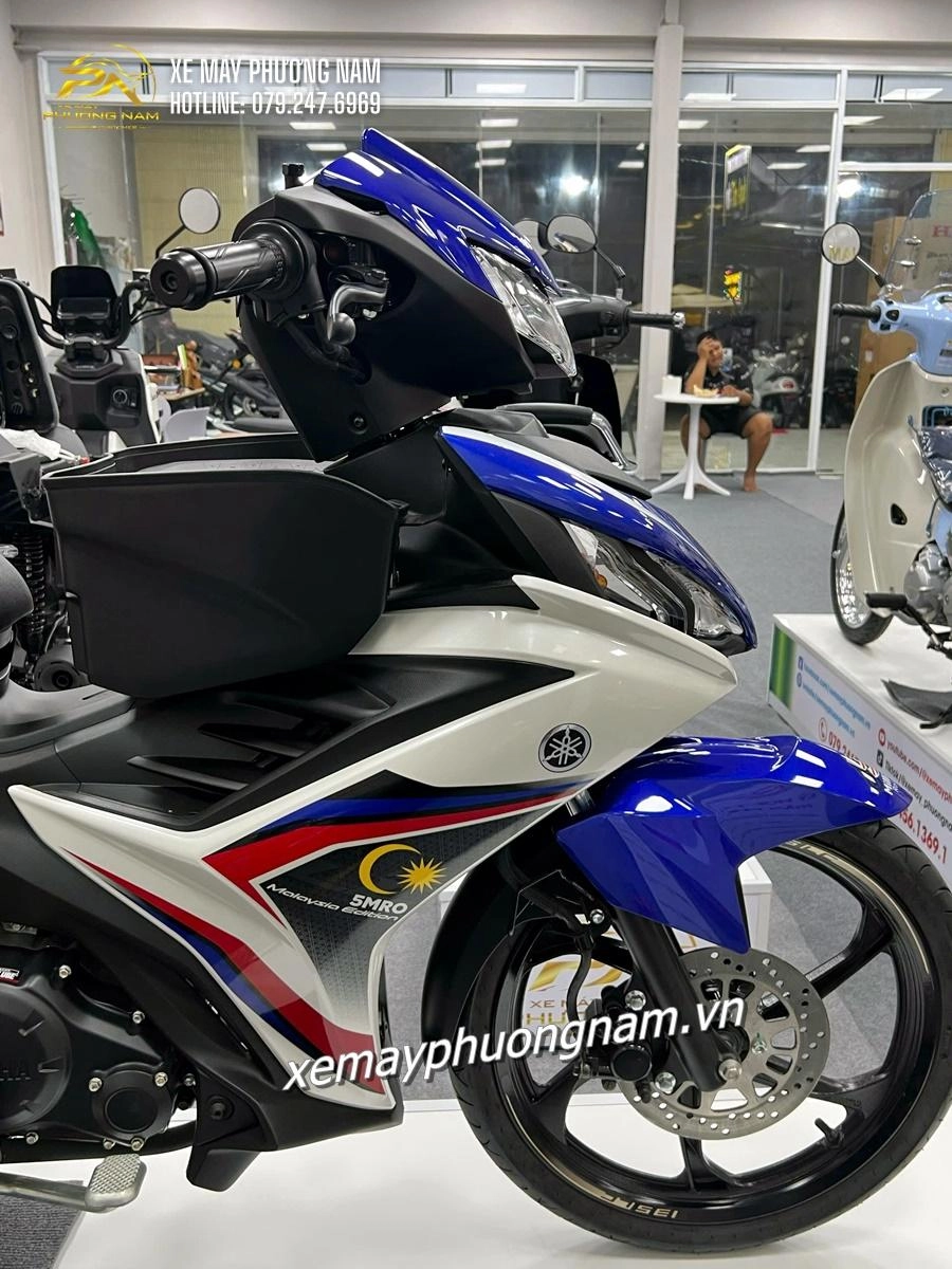 Yamaha 135LC 5MRO trắng xanh chính thức có mặt tại Xe Máy Phương Nam Cà Mau
