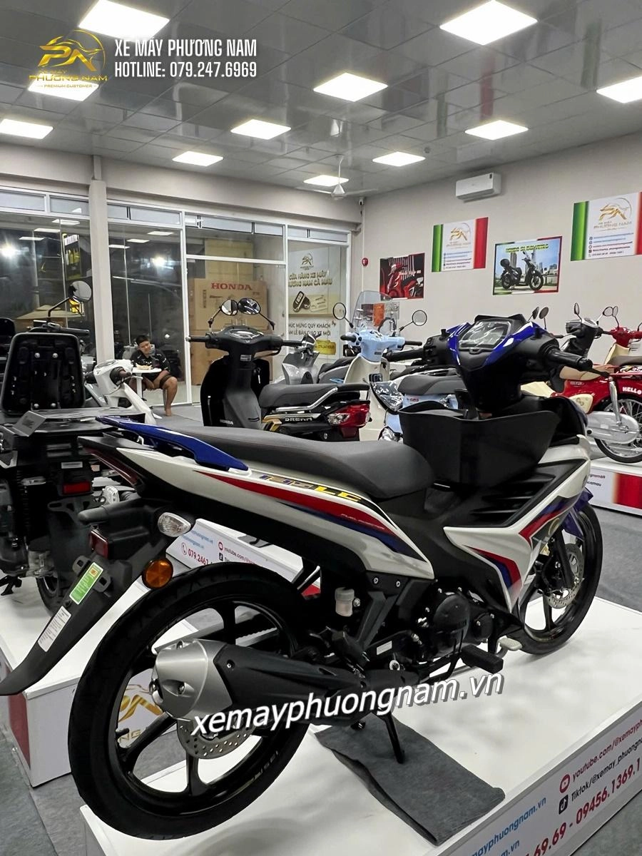 Yamaha 135LC 5MRO trắng xanh chính thức có mặt tại Xe Máy Phương Nam Cà Mau